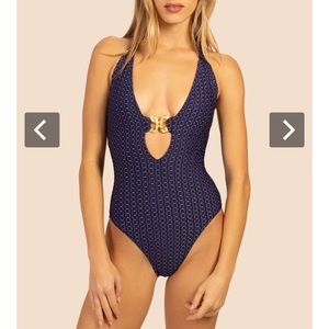Trina Turk One Piece Halter Swimsuit NWT 8